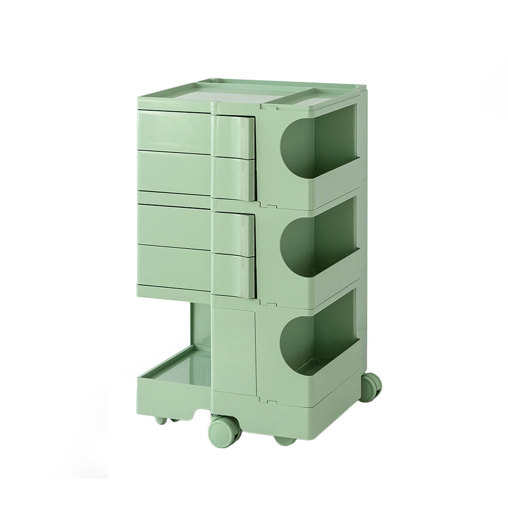 ArtissIn Bedside Table Side Tables Nightstand Organizer Replica Boby Trolley 5Tier Green