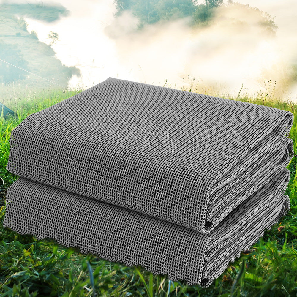 Weisshorn 6M Annex Matting Pack of 2x 3 x2.5m Floor Mats Mesh Camping Picnic