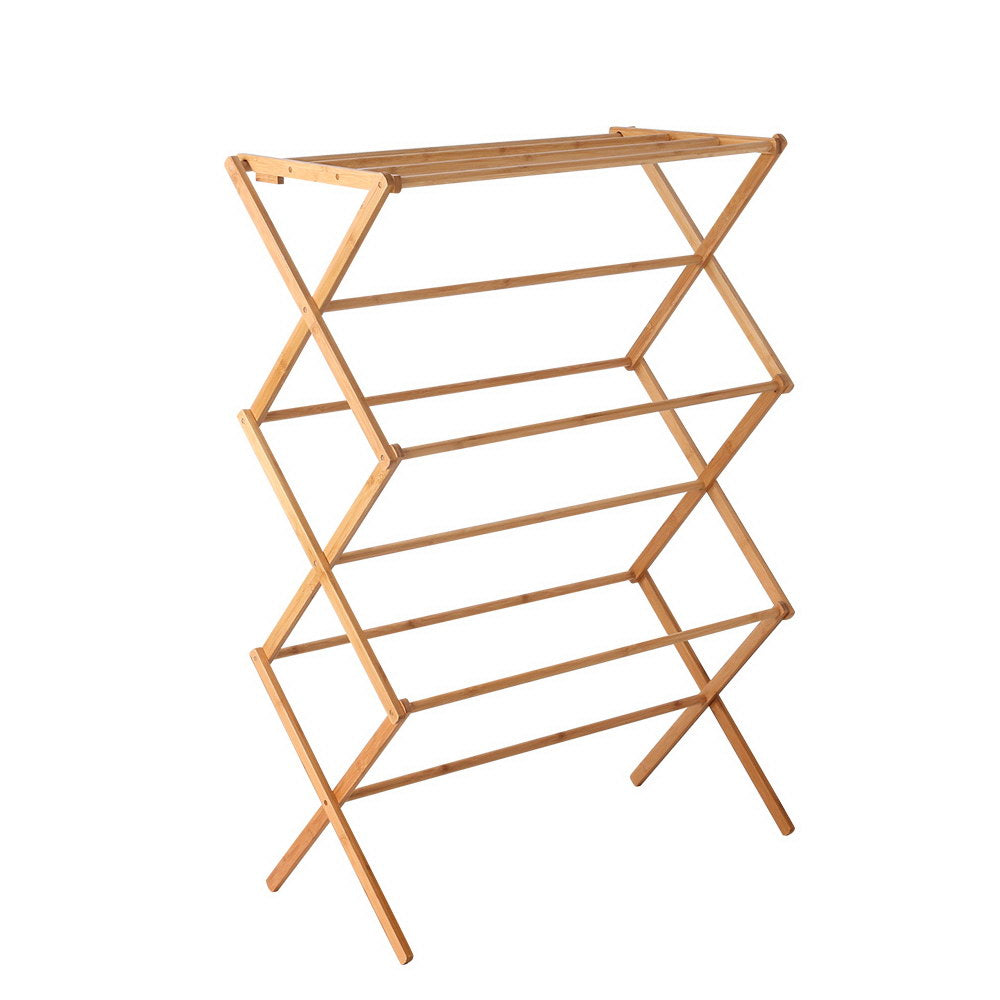 Artiss Clothes Rack Airer Foldable Bamboo Drying Laundry Dryer Garment Hanger