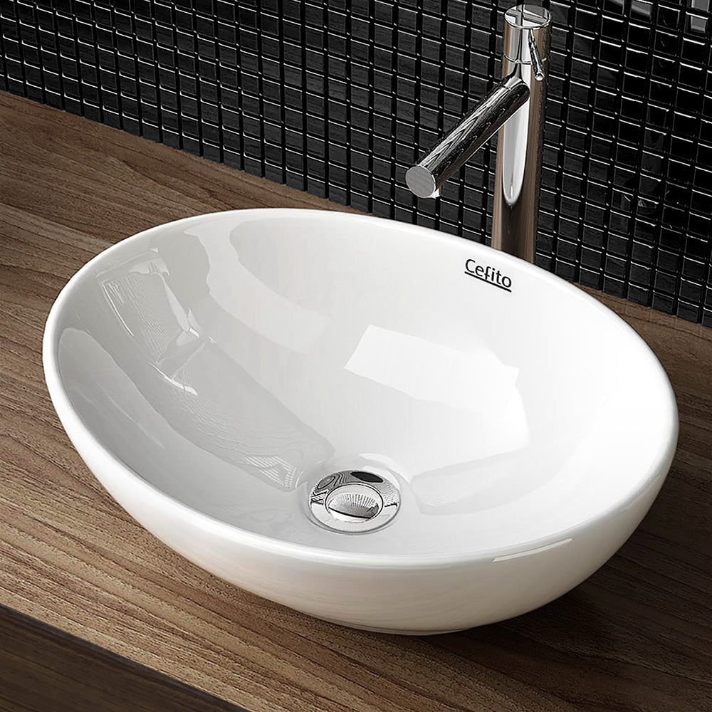 Cefito Bathroom Basin Ceramic Vanity Sink Hand Wash Bowl 41x34cm