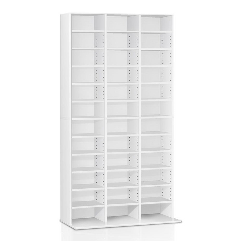 Artiss Adjustable Book Storage Shelf Rack Unit - White