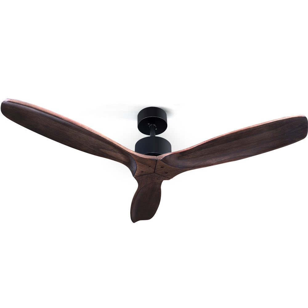 Devanti 52'' Ceiling Fan With Remote Control Fans 3 Wooden Blades Timer 1300mm