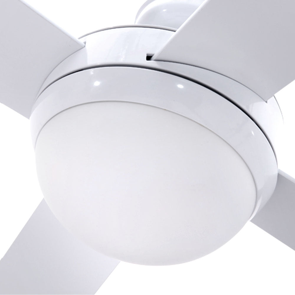 Devanti 52'' Ceiling Fan w/Light w/Remote Timer - White