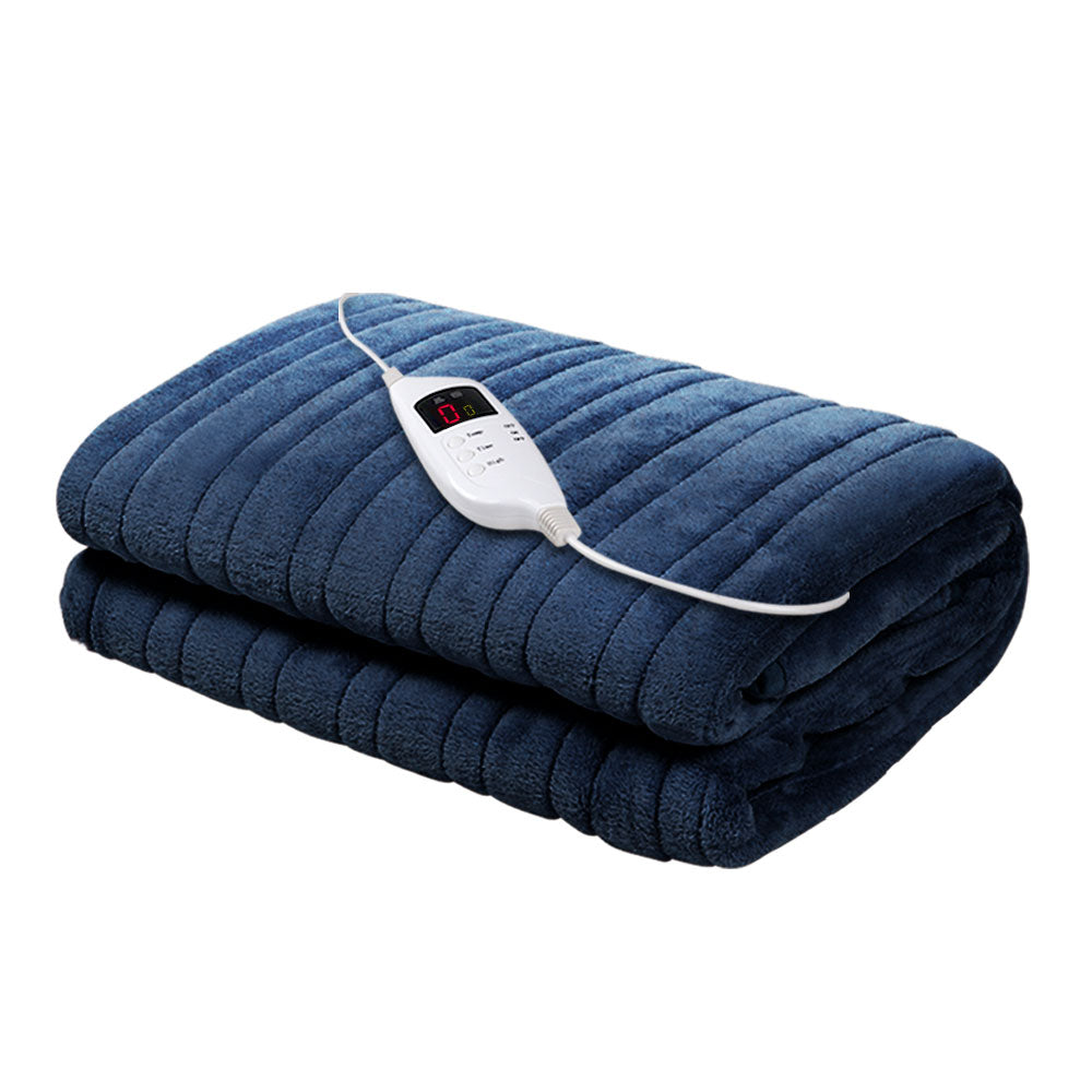 Giselle Bedding Electric Throw Blanket - Navy