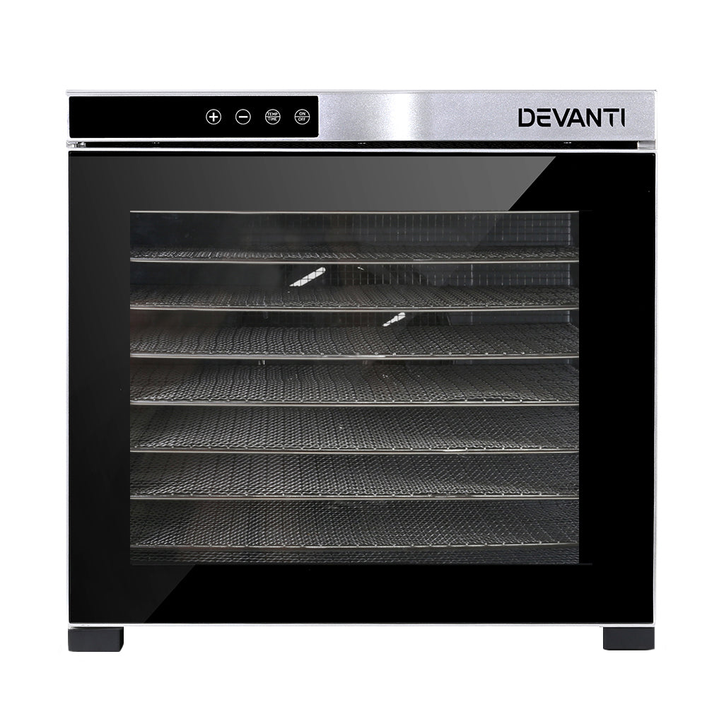 Devanti Food Dehydrators Beef Jerky Dehydrator Fruit Dryer Stainless Steel