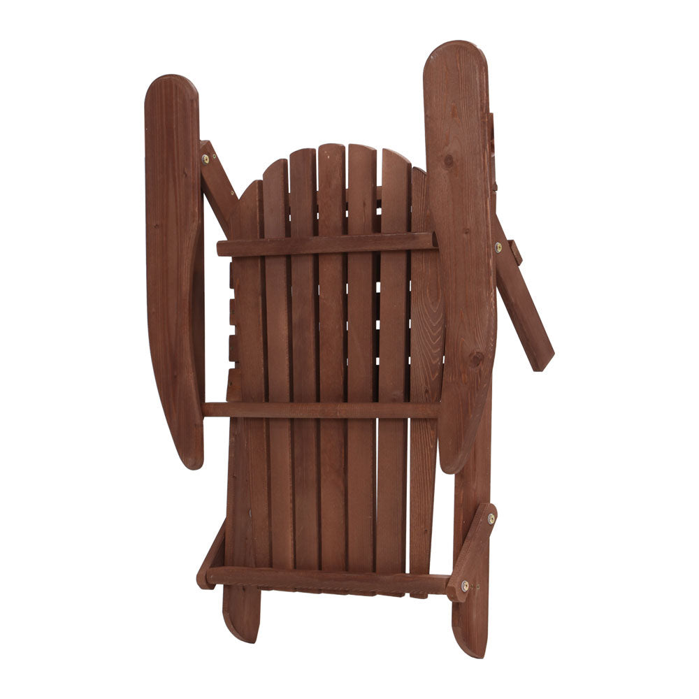 Gardeon Outdoor Furniture Beach Chair Wooden Adirondack Patio Lounge Garden