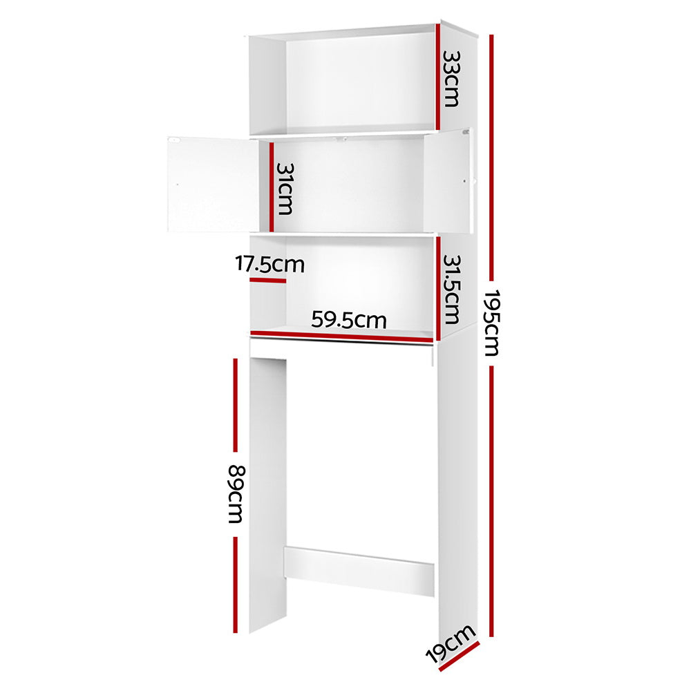 Artiss Bathroom Storage Cabinet - White