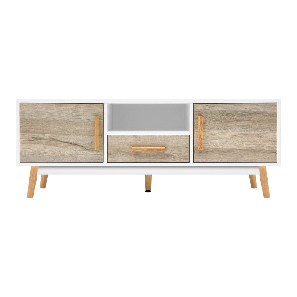 Artiss Wooden Entertainment Unit - White & Wood