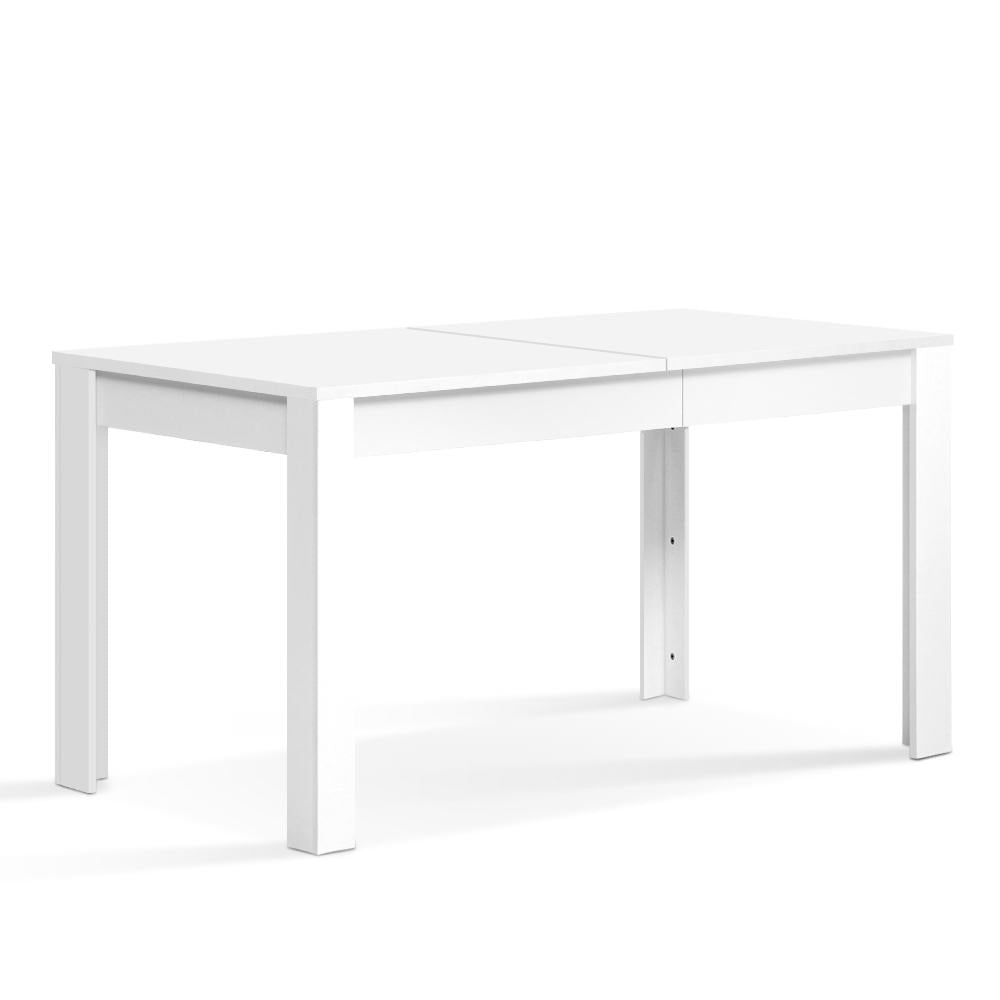 Artiss Dining Table 4 Seater Wooden Kitchen Tables White 120cm Cafe Restaurant