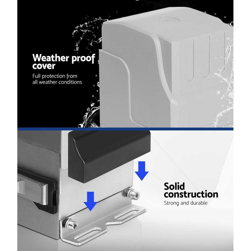 LockMaster Electric Sliding Gate Opener 1800KG With Keypad Remote 6M Rail