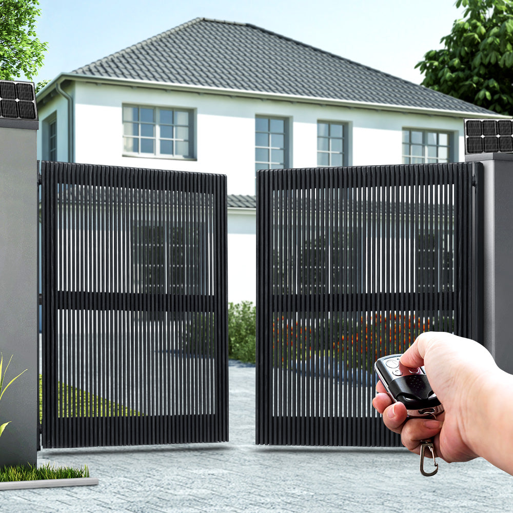 LockMaster Swing Gate Opener Auto 40W Solar Power Electric Remote Control 1000KG