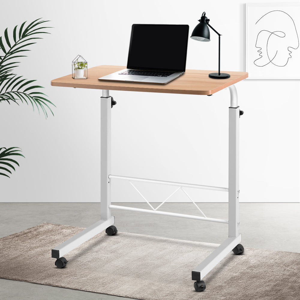 Artiss Laptop Table Desk Portable - Light Wood