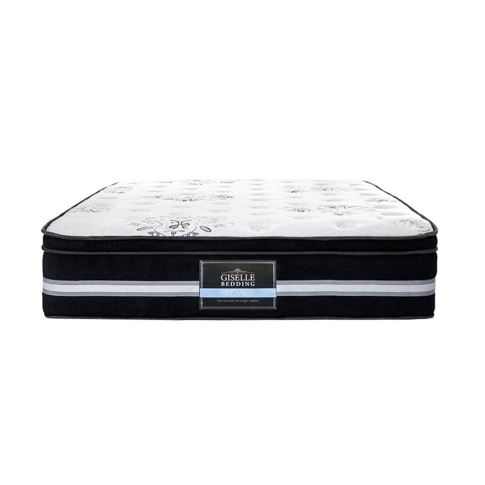 Giselle Bedding Donegal Euro Top Cool Gel Pocket Spring Mattress 34cm Thick Single