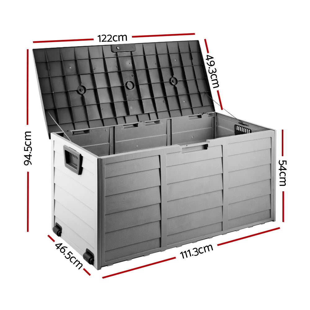 Gardeon 290L Outdoor Storage Box - Black