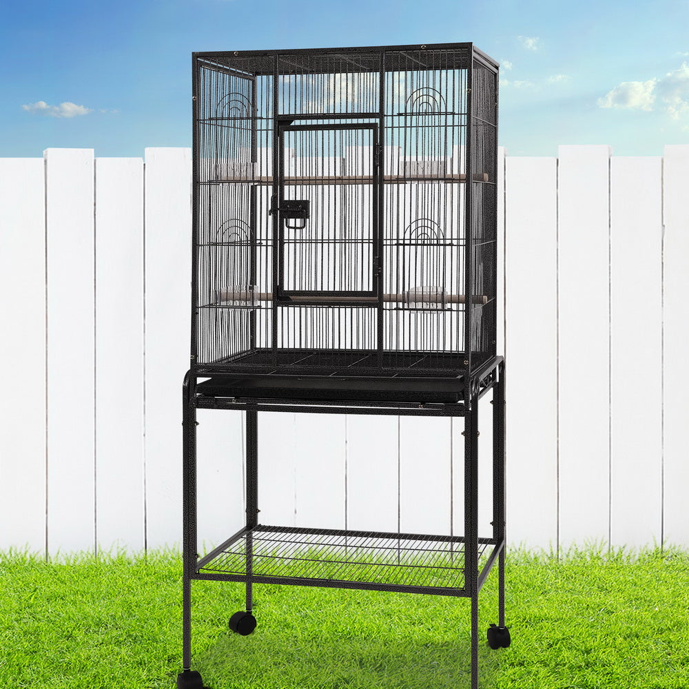 i.Pet Bird Cage Pet Cages Aviary 144CM Large Travel Stand Budgie Parrot Toys