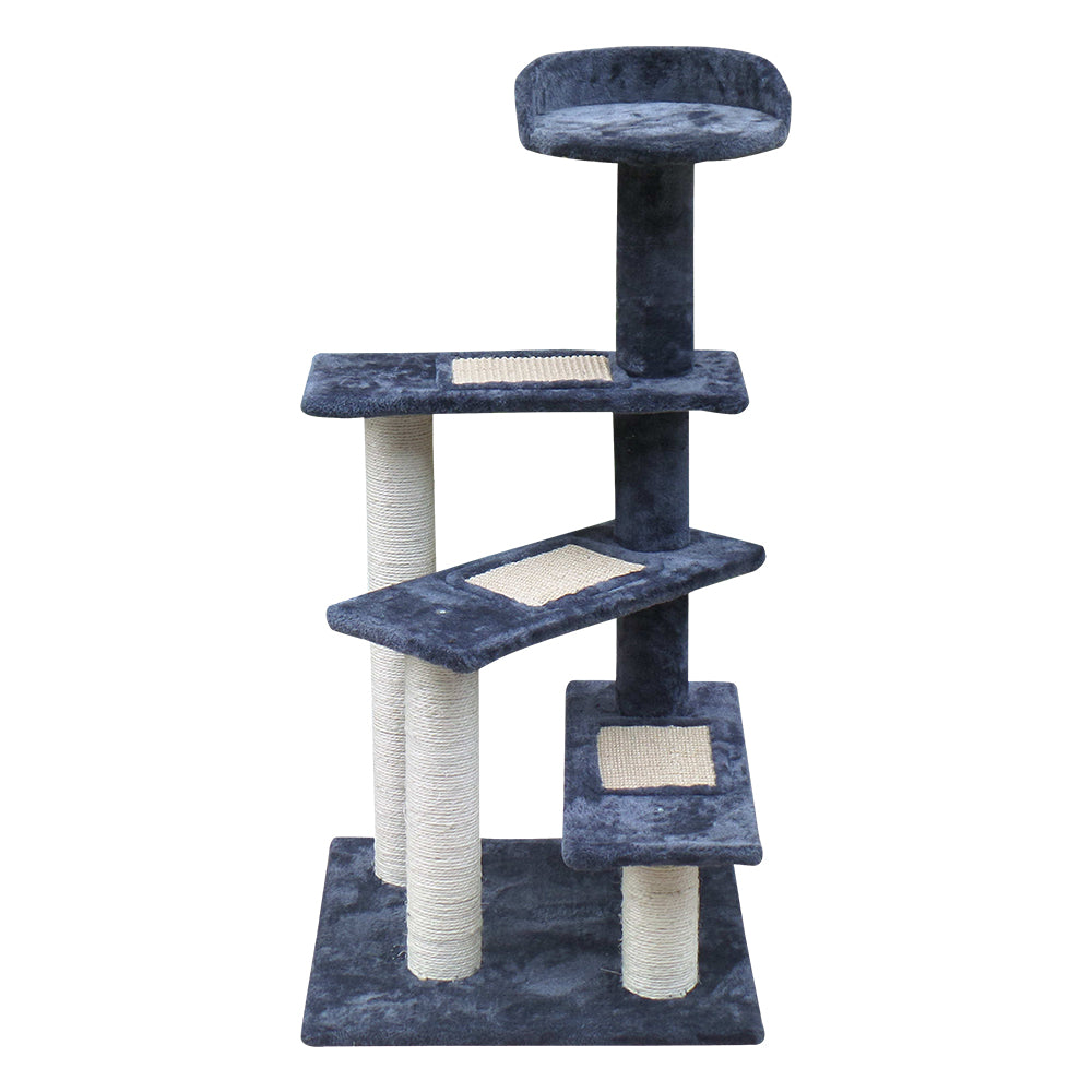 i.Pet Cat Tree 100cm Trees Scratching Post Scratcher Tower Condo House Furniture Wood Steps