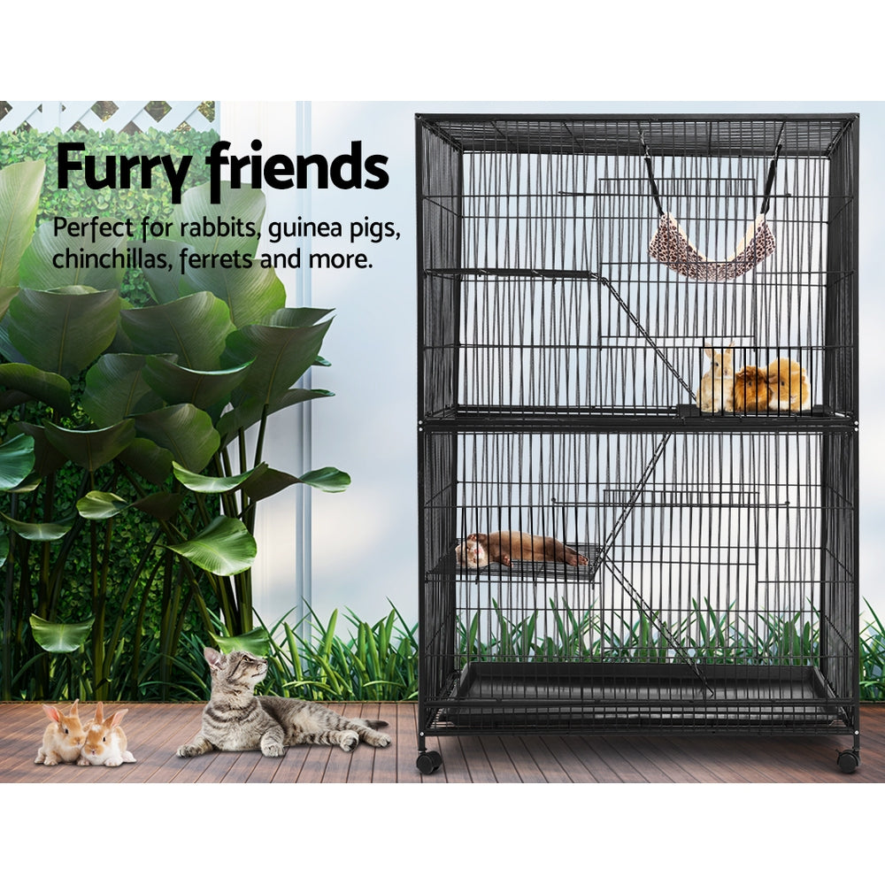 i.Pet Rabbit Cage Bird Ferret Parrot Aviary Cat Hamster 4 Level 142cm