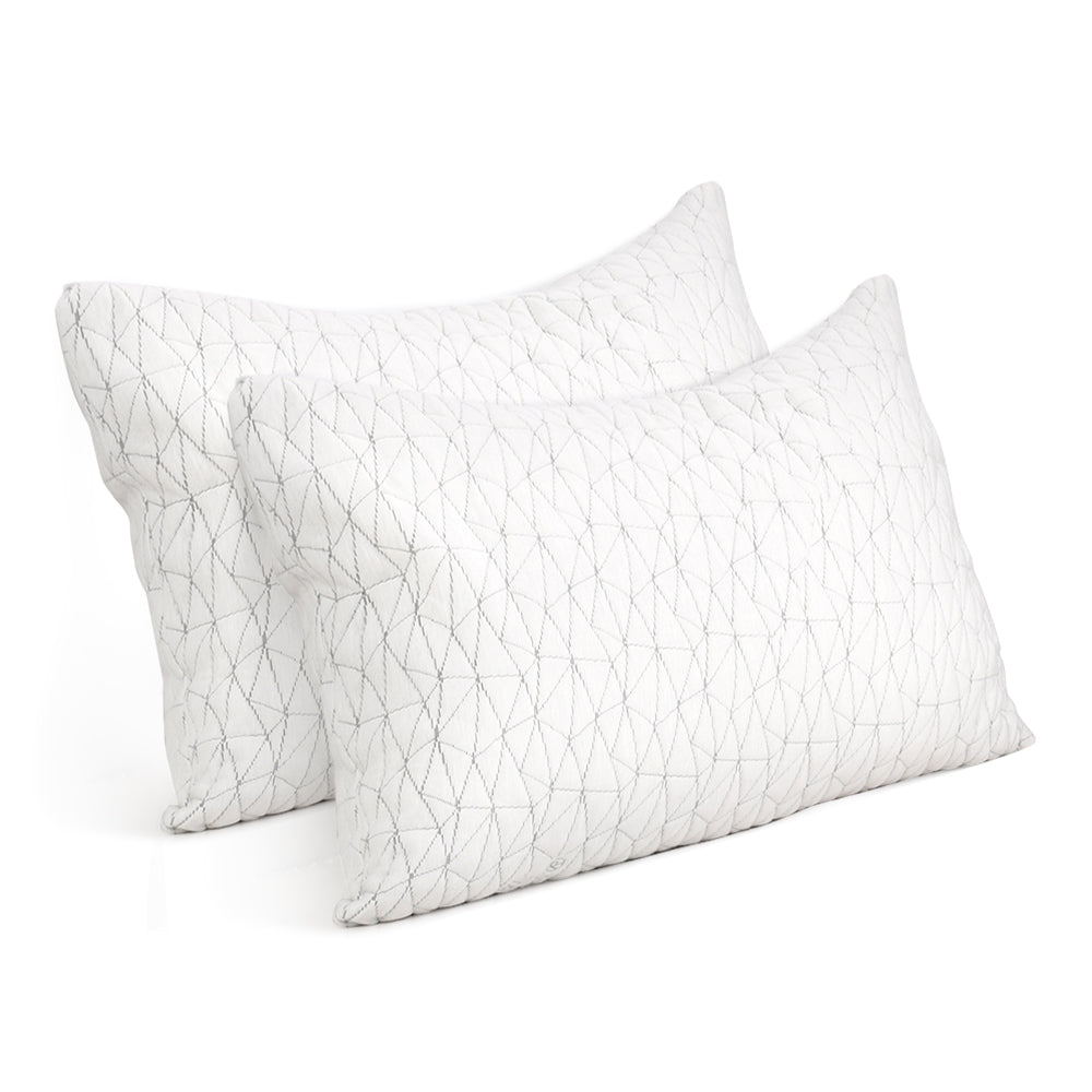 Giselle Bedding Set of 2 Rayon King Memory Foam Pillow