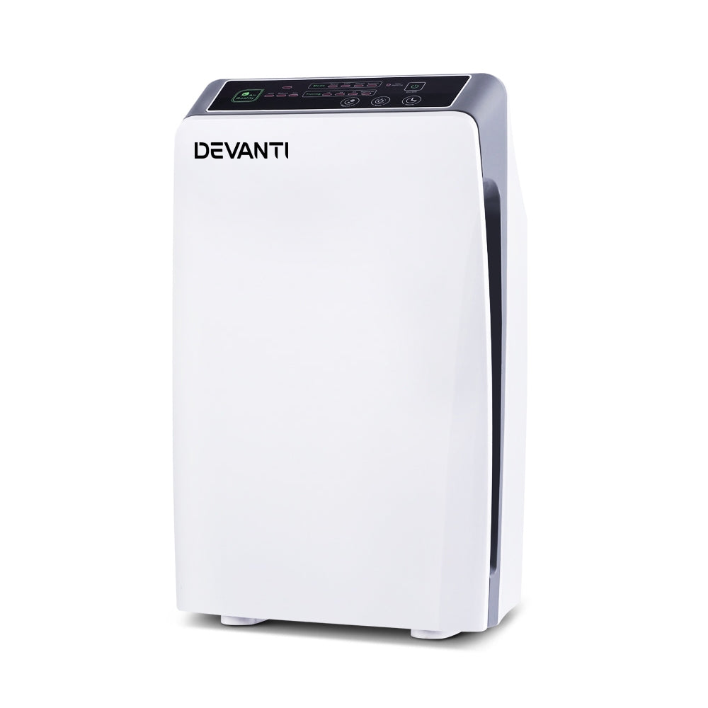 Devanti Air Purifier Cleaner Home Purifiers Odour Sensor HEPA Filter