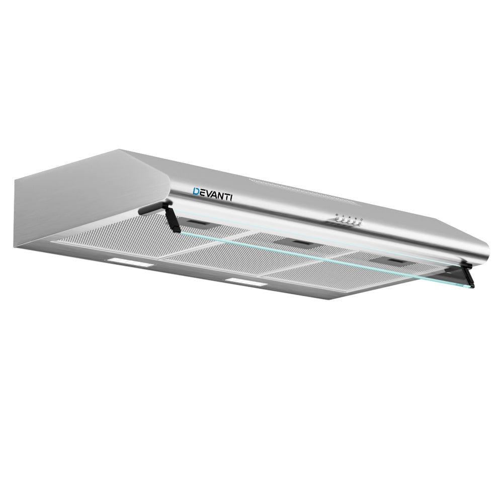 Devanti 900mm Range Hood 90cm Rangehood Stainless Steel