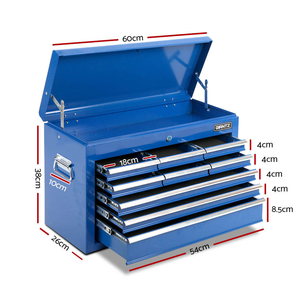 Giantz 14 Drawers Toolbox Chest Cabinet Mechanic Trolley Garage Tool Storage Box