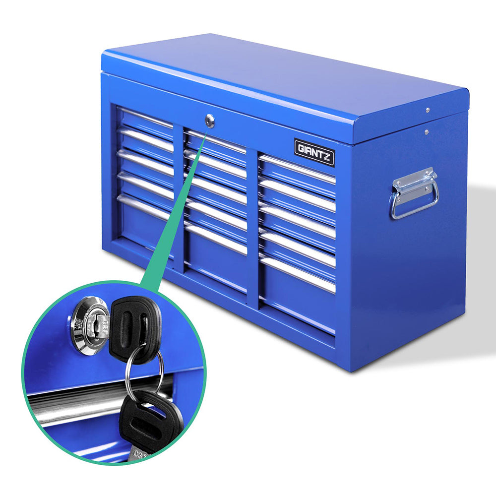 Giantz 9 Drawer Mechanic Tool Box Cabinet Storage - Blue