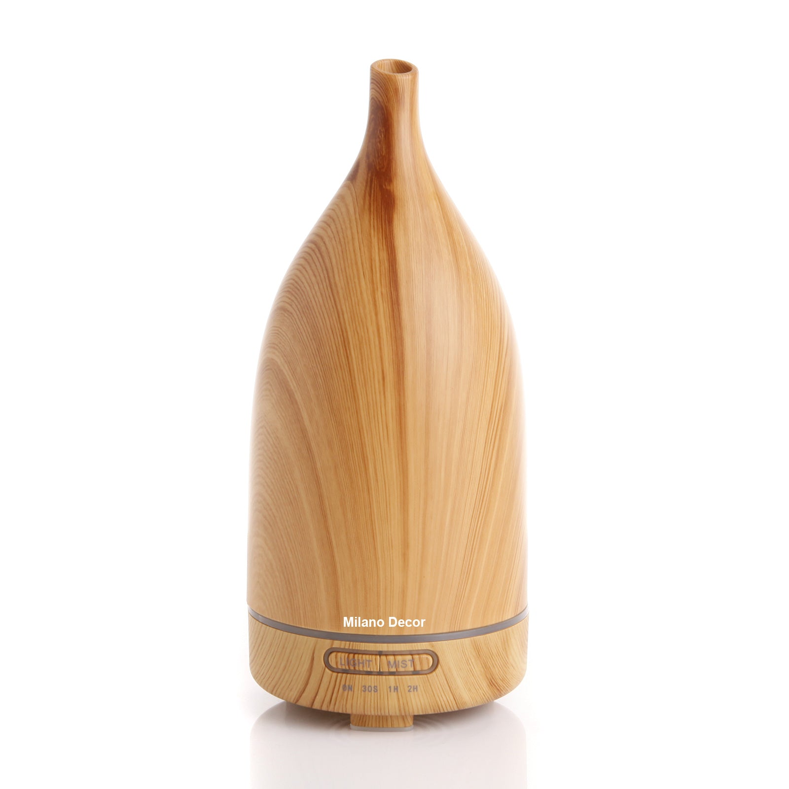 Milano Decor Aroma Diffuser 100ml Ultrasonic Humidifier Purifier And 3 Pack Oils - Light Wood