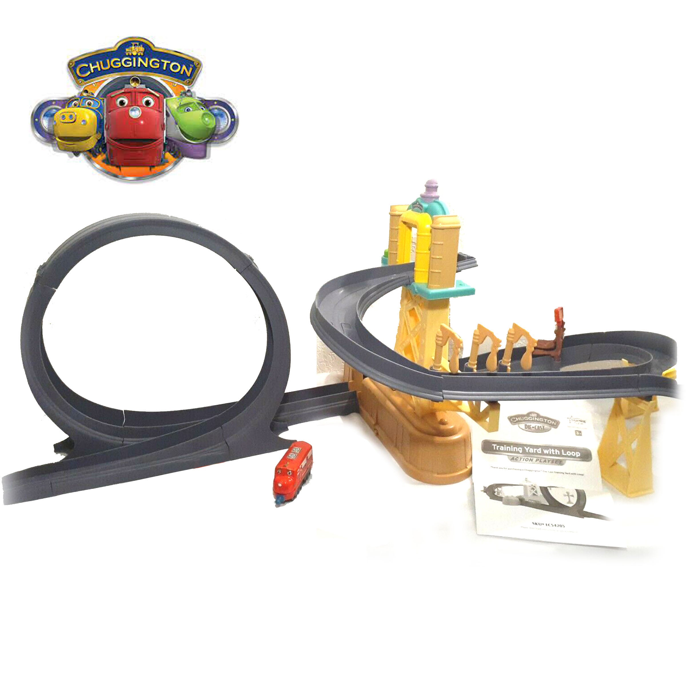 Chuggington Train Motorised Training Yard Loop Ready to Play Set with Diecast Wilson