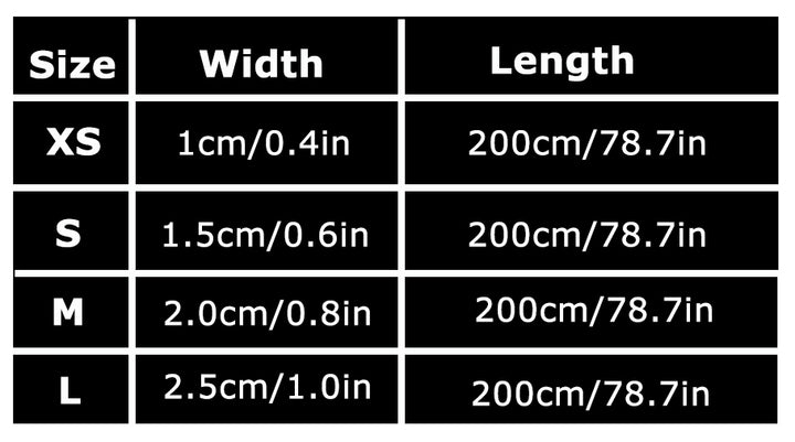 Reflective Pet Leash 2 meters Black S