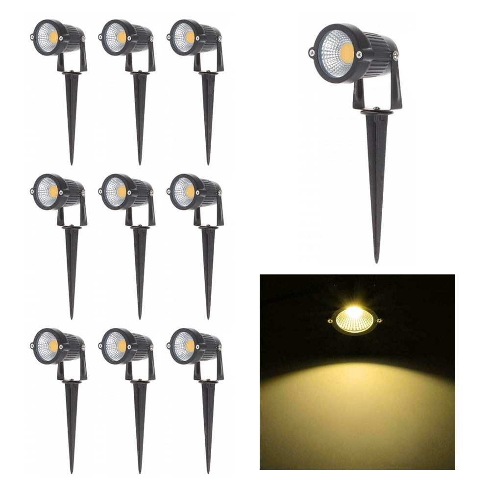 10PCS 12V LED Waterproof Outdoor Garden Spotlights Landscape Light Flood Lights