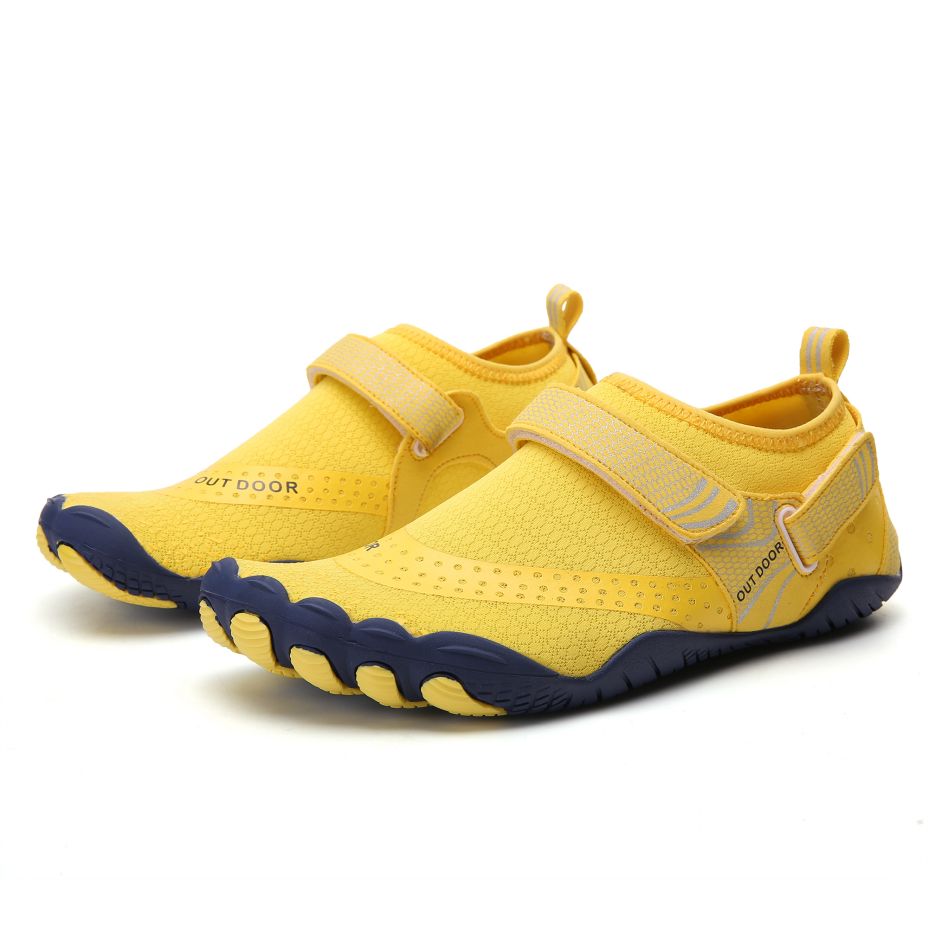 Women Water Shoes Barefoot Quick Dry Aqua Sports Shoes - YellowSize EU36 = US3.5