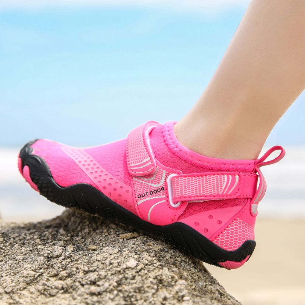 Kids Water Shoes Barefoot Quick Dry Aqua Sports Shoes Boys Girls - Pink Size Bigkid US3 = EU34