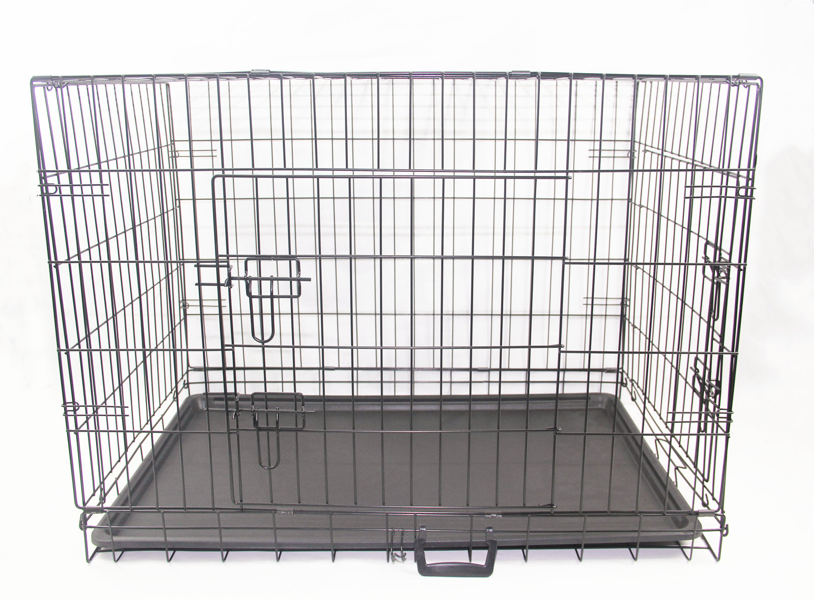 YES4PETS 24' Portable Foldable Dog Cat Rabbit Collapsible Crate Pet Cage with Blue Cover Mat