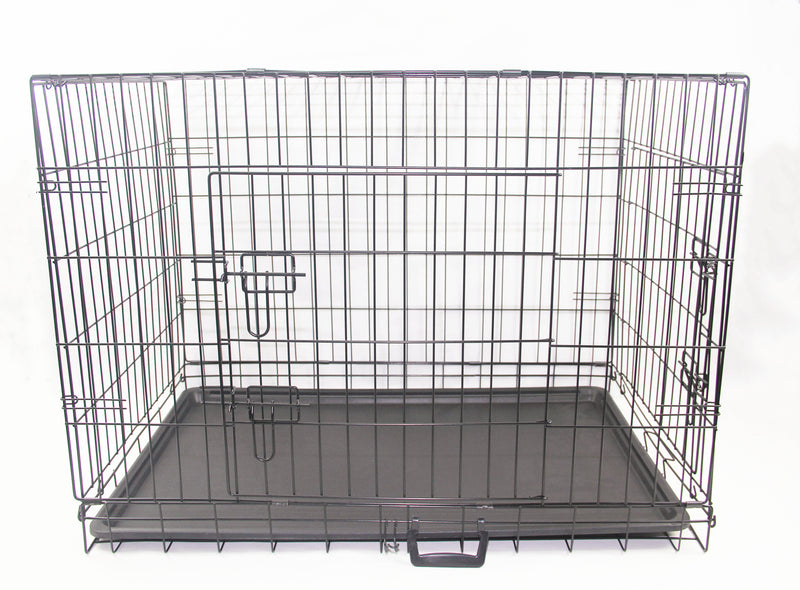 36' Portable Foldable Dog Cat Rabbit Collapsible Crate Pet Cage with Cover Blue