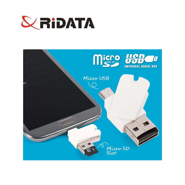 Ridata OTG Mobile Phone MicroSD Card Reader (OTG Mobile Phone/Tablet/PC)