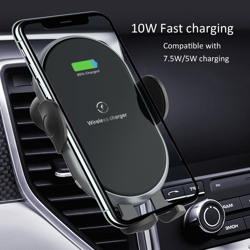 C366: Automatic Clamping Wireless Car Charger, with backlight