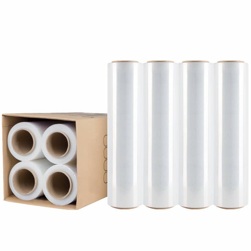 Moofer Premium Pallet Stretch Wrap 500mm x 300m x 25um Clear (4 Packs)