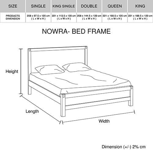 4 Pieces Bedroom Suite in Solid Wood Veneered Acacia Construction Timber Slat King Size Chocolate Colour Bed, Bedside Table & Dresser