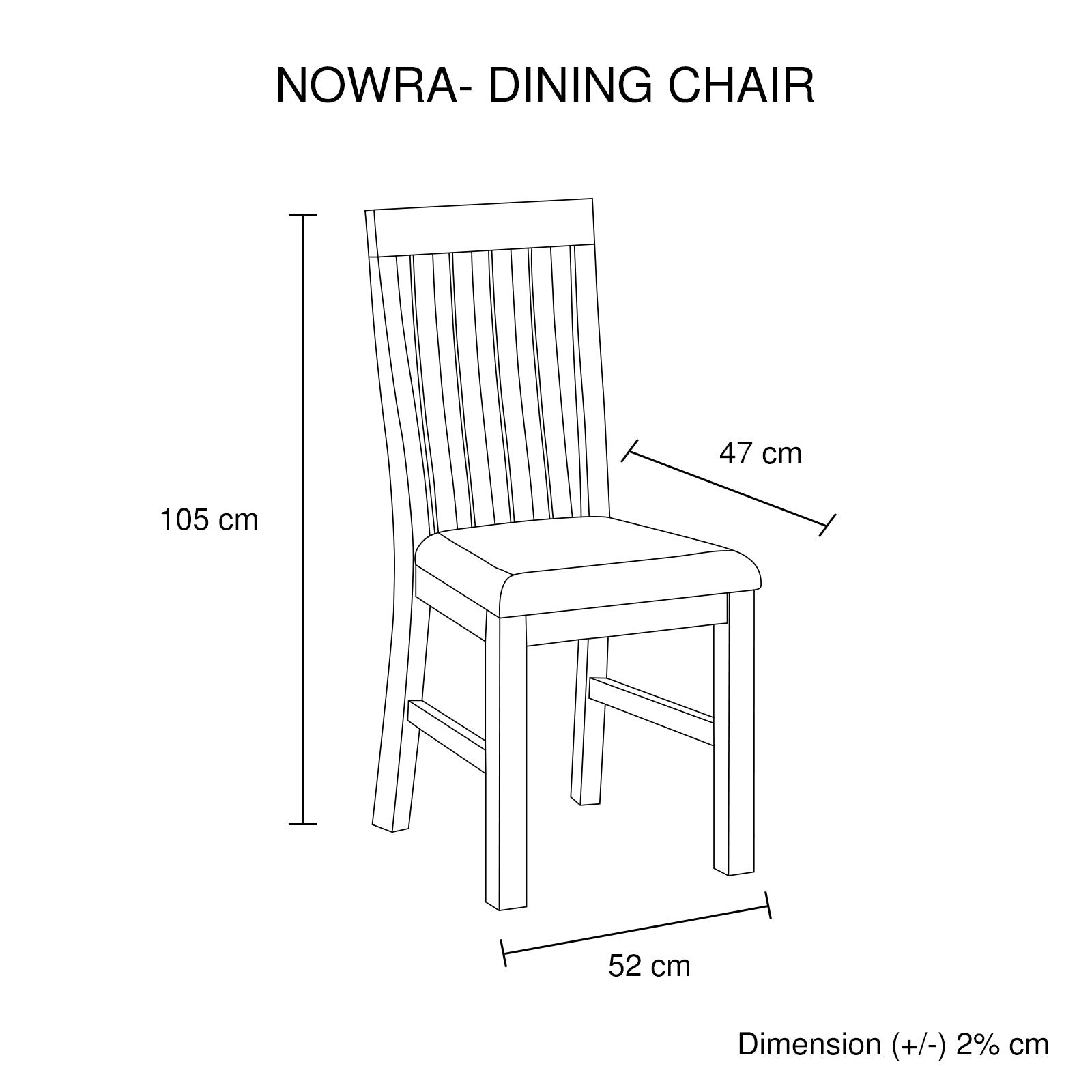 2x Wooden Frame Leatherette in Solid Wood Acacia & Veneer Dining Chairs in Oak Colour