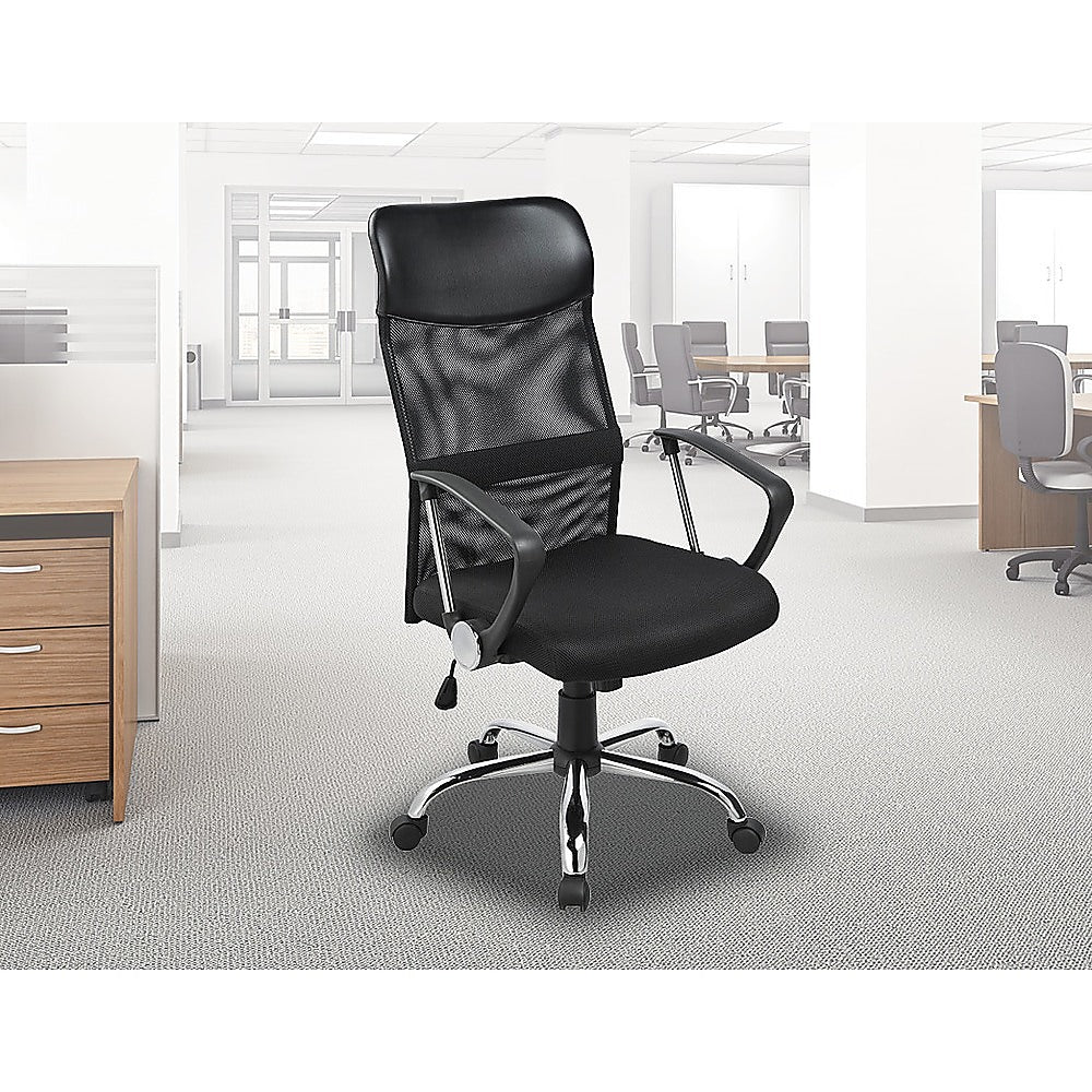 Ergonomic Mesh PU Leather Office Chair