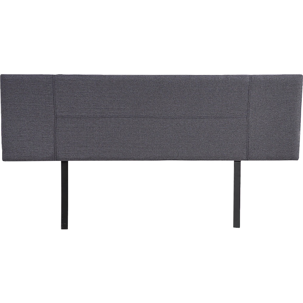 Linen Fabric King Bed Headboard Bedhead - Grey