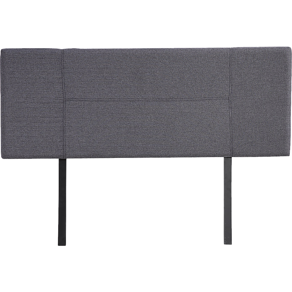 Linen Fabric Double Bed Headboard Bedhead - Grey