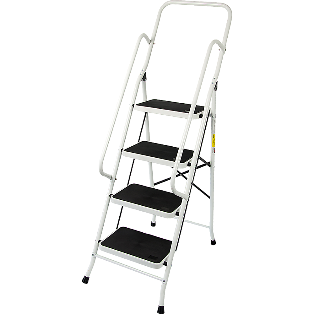 Foldable Non Slip 4 Step Steel Ladder