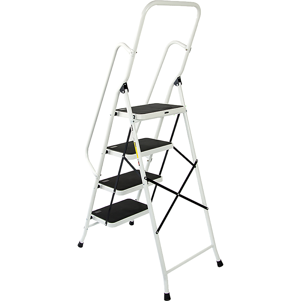 Foldable Non Slip 4 Step Steel Ladder