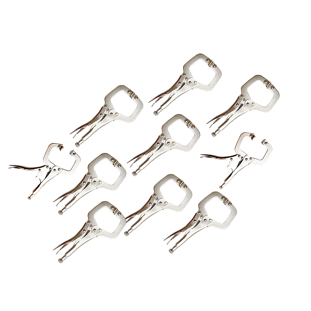 10pc Heavy Duty Steel C-Clamps 6" Mig Welding Locking Plier Vice Grip