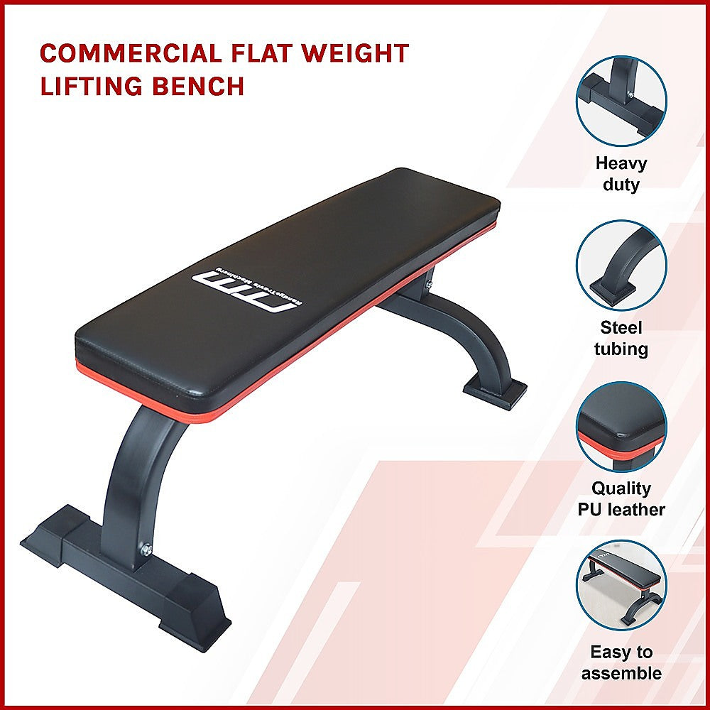 Commercial Flat Weight Lifting Bench