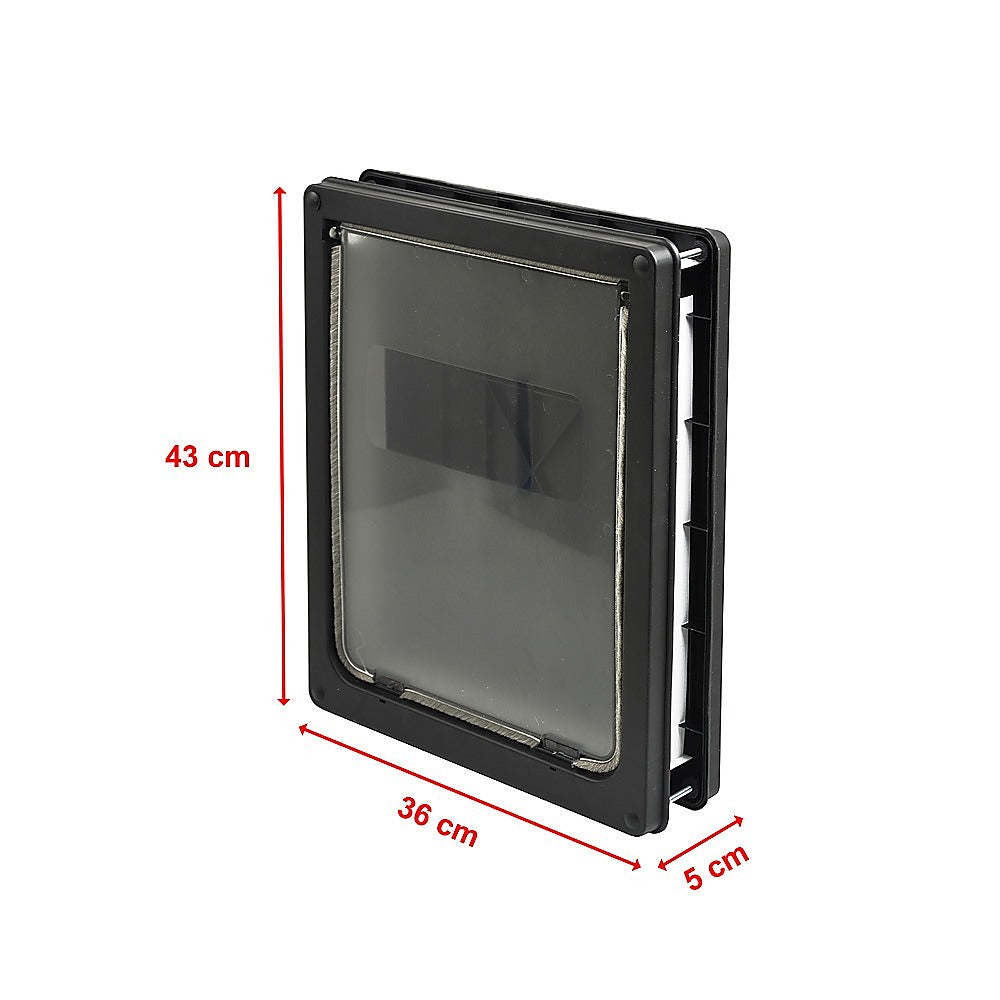 Pet Cat Dog Safe Security Flap Locking Door