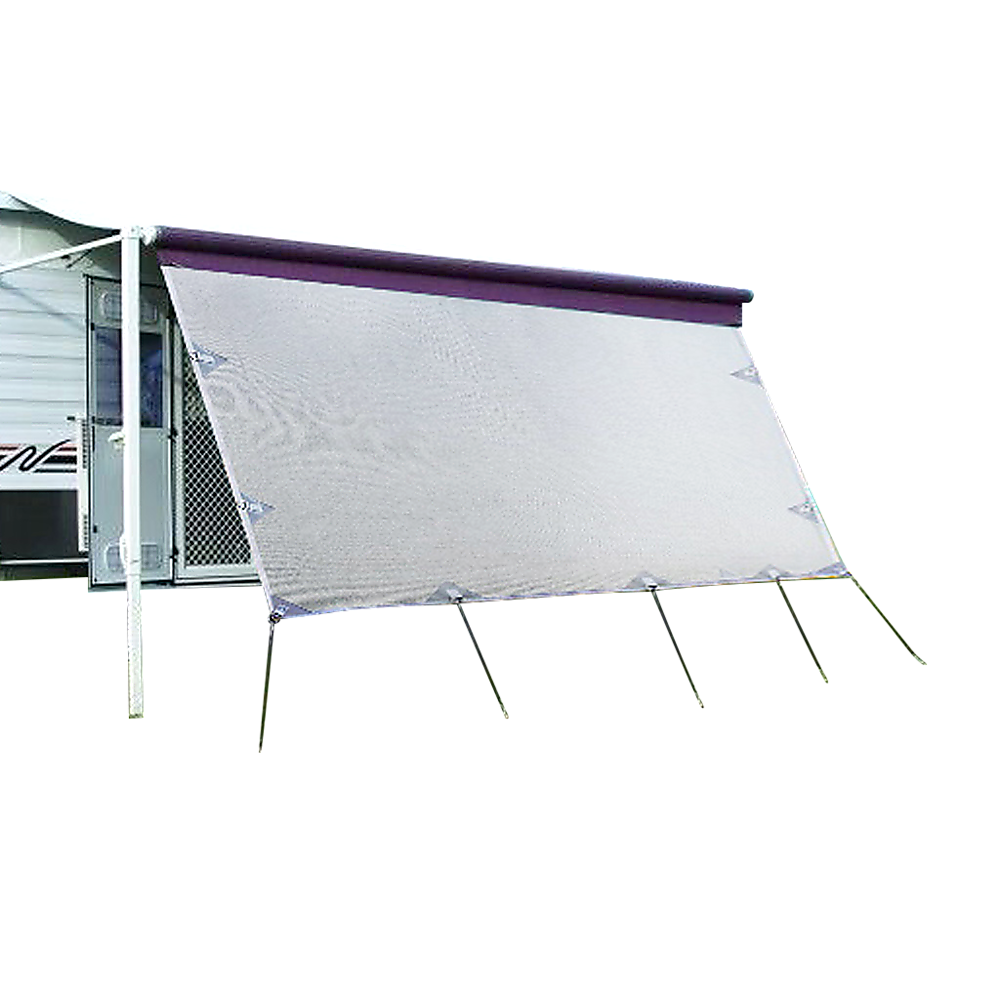 4.9m Caravan Privacy Screen Side Sunscreen Sun Shade for 17' Roll Out Awning