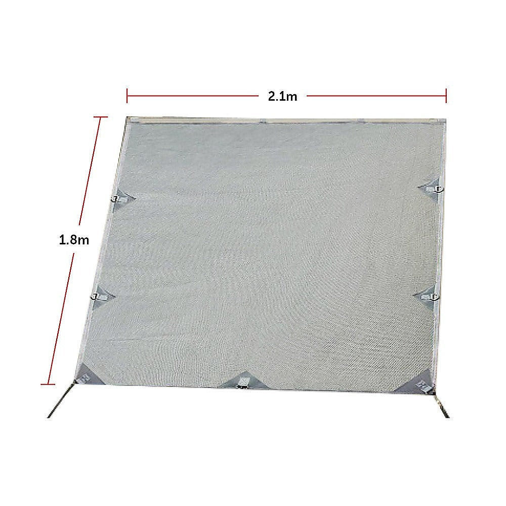 Pop Top Caravan Privacy Screen Sun Shade Side Extension 2.1 x 1.8m