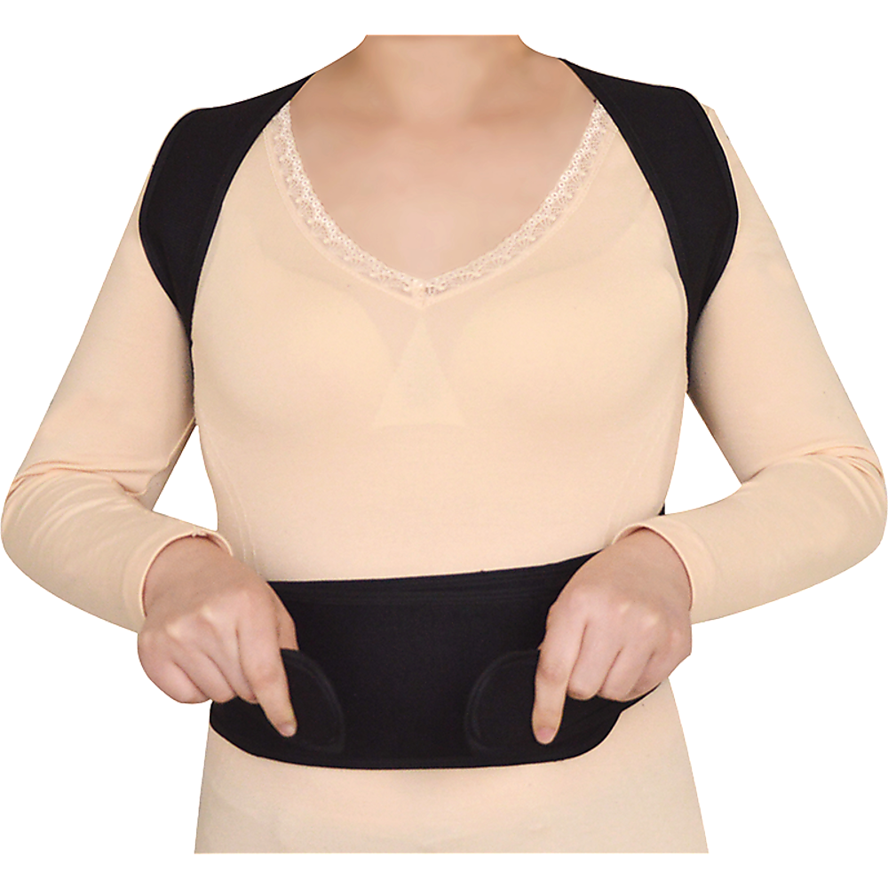 Lower Back Brace Unisex Posture Corrector Lumbar Support - Large